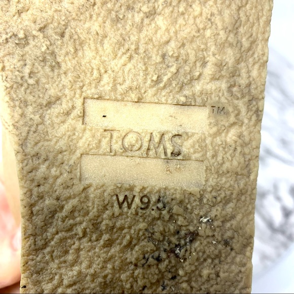 Toms Alpargata Slip On Flats 9.5 Brown Casual Bohemian Classic Neutral Preppy - Picture 12 of 13